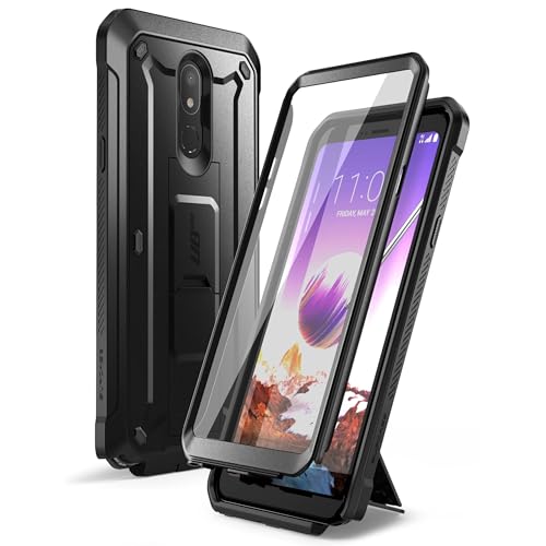SUPCASE Unicorn Beetle Pro Series Case Designed for LG Stylo 5 (2019 Release), Full-Body Rugged Holster & Kickstand Case with Built-in Screen Protector(Black)