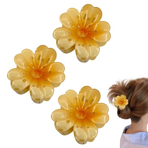 Pinzas para el pelo con diseño de flores, accesorios antideslizantes de sujeción fuerte, pinzas para cabello grueso y fino, para esposa, novia, hermana, hija