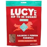 Lucy Pet Hip To Be Square Salmon And Pumpkin Dog Treats 6Oz