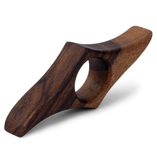 Separador De Paginas Libro - Marcador De pulgar Hecho A Mano En Nogal Natural - Regalo Para Profesora Y Amantes De Los Libros - Accesorios Lectura - Accesorios Libros - Sujeta Libros (XL 25mm)