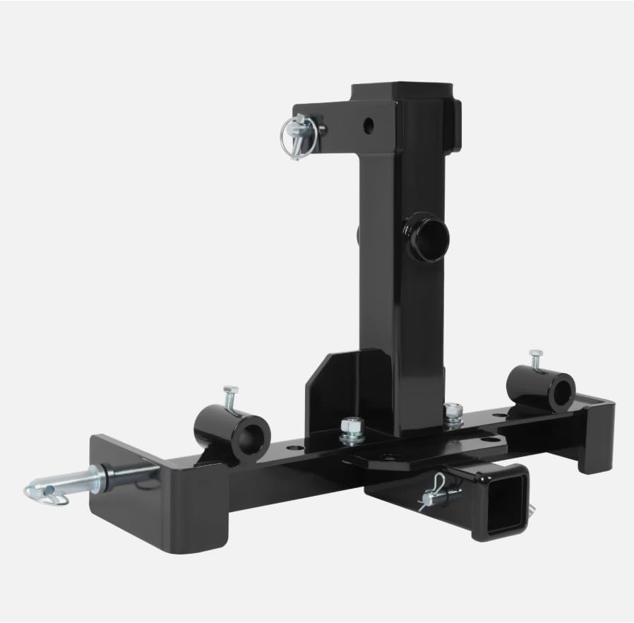 3 Point Receiver Trailer Hitch Attachment for Cat 1 Tractor Tow Drawbar Adapter