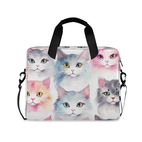 Maletín para portátil ALAZA con diseño de gato, 13-15.6 pulg miniatura 1
