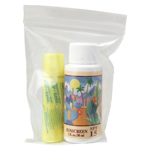 1oz. Sunscreen - Lip Kist -in Ziplock Bag - Sun Protection Sun Screen - Sun Block for Body and Lips - UVA and UVB Sunblock Cover