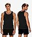 BAMBOO COOL Men's Tank Top Undershirts Moisture Wicking Breathable, Fitted Ruglar Fit T Shirts for Men 3 Pack