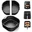 2 Moules En Silicone Réutilisables Pour Air Fryer Philips 2000 6.2L Et Cosori TurboBlaze 5.5L/6L/6.2L