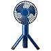 Mini Ventilator USB Handventilator, Neu Faltbar USB-Lüfter Mit Stativ Basis, Tragbarer Handgehalten Elektrisch Ventilator für Innen, Draußen, Büro, Reisen (Blau)