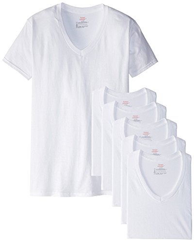 Hanes Men's 6 Pack Ultimate FreshIQ V-Neck T-Shirt