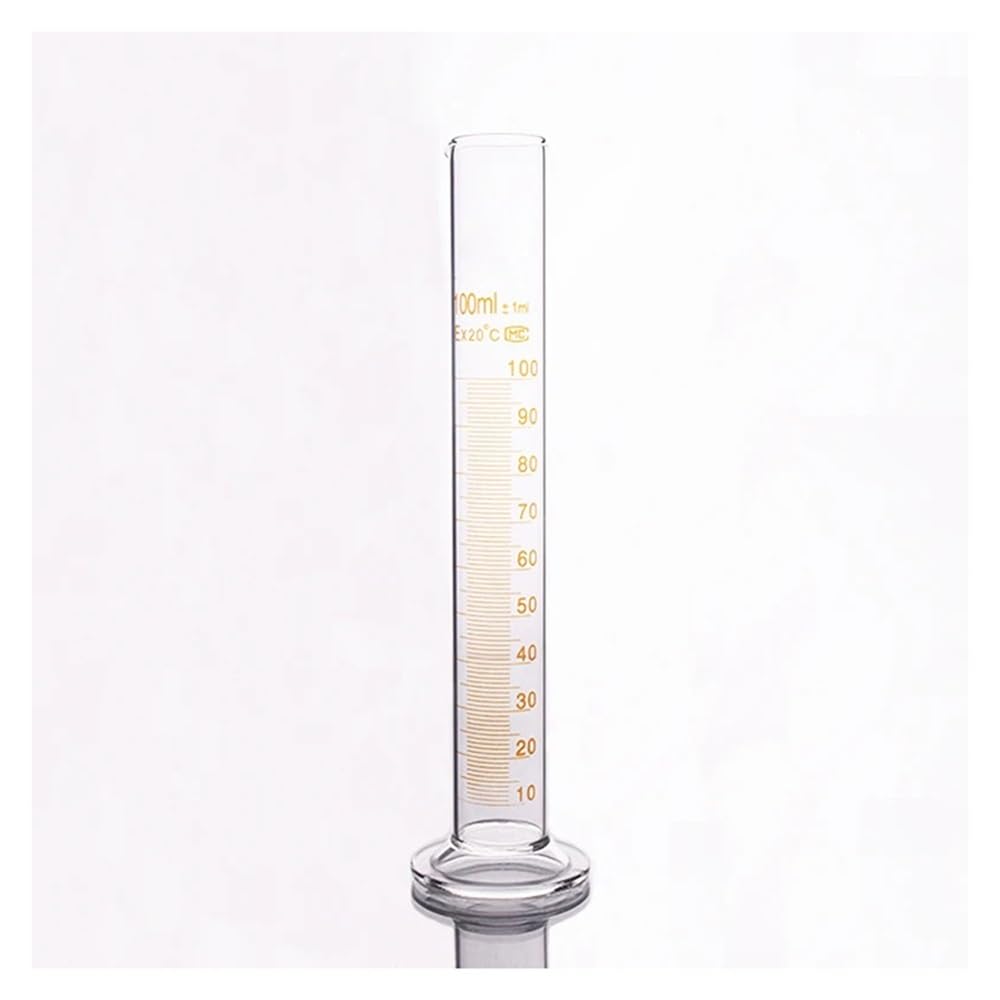 Vetreria da laboratorio Cilindro graduato in vetro borosilicato ad alta capacità, capacità 100 ml, cilindro da laboratorio in vetro borosilicato