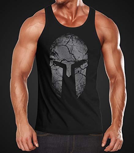  Herren Neverless Tank-Top Aufdruck Sparta Helm Spartan Warrior Fashion
| Neverless Herren Muscle Shirt Aufdruck Sparta 