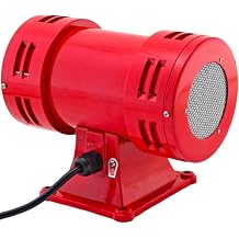 Vixen Horns Loud Air Raid Siren - Industrial Alarm Heavy Duty Electric Motor 120V, Fire Tornado Siren Horn Omnidirectional, 116 dB, Range 1600 ft