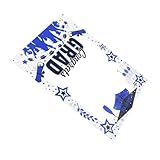 cadre photo bleu blanc rouge Décoration de fête : ajoutez une touche d'élégance à votre fête de remise des diplômes avec cadres en papier élégants, parfaits pour décorer n'importe quel espace de célébration, cadre de fête de remise des diplômes 2025, décorations de remise des diplômes bleues