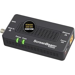 ScreenBeam MoCA 2.5 Network Adapter for Higher Speed Internet, Ethernet Over Coax - Single Add-On Adapter for Existing MoCA Network (Model: ECB6250S02), Black
