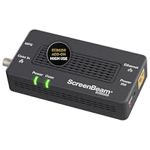 ScreenBeam MoCA 2.5 Network Adapter for Higher Speed Internet, Ethernet Over Coax - Single Add-On Adapter for Existing MoCA Network Model ECB6250S02, Black