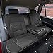 FH Group Car Seat Cover for Back Seat Solid Black Faux Leather - Universal Fit, Rear Seat Covers for Cars with Rear Split Bench, Car Seat Cushions, Car Interior Accessories for SUV, Sedan, Van
