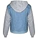 A2Z Kids Boys Denim Light Blue Jacket Fleece Sleeves & Hood Fashion Jacket Coat 2-13