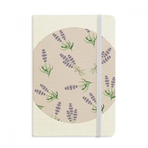 Notebook tissu lavande A5 avec couverture rigide pour journal intime
