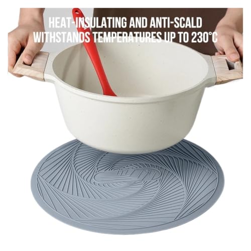 Tapis porte-pot en silicone de cuisine isolant napperon table