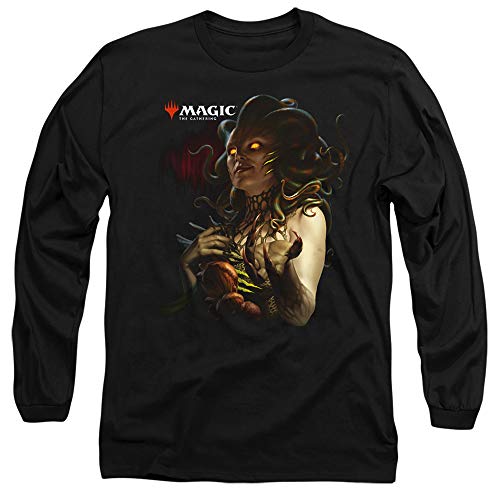 Magic The Gathering Vraska Queen of Golgari Long SLV T Shirt, 2XL Black