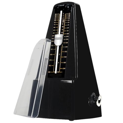 Misaakoeq Metronom für Klavier,Mechanisches Metronom, Hochpräzises Klaviermetronom in Turmform, Track Beat Loud Sound Solid Music Metronom-Tuner für Violine, Schlagzeug, Klavier, Gitarre