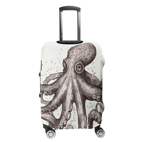Octopus Printed Luggage Cover Protector, Fits 18-32 Inch Luggage4