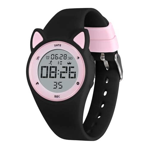 Timever T15-BLACKPINK Kids Digital Watch For Girls Boys cover