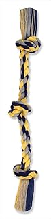 MAMMOTH Flossy Chews Colored 3 Knot Tug Rope X-Large - 36