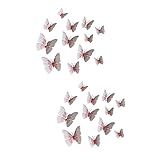 homsfou 2 set adesivo murale farfalla magnetica adesivi murali 3d magnetici decorazioni con farfalle arredamento home decor decorazioni di farfalle decorazioni murali per soggiorno nozze