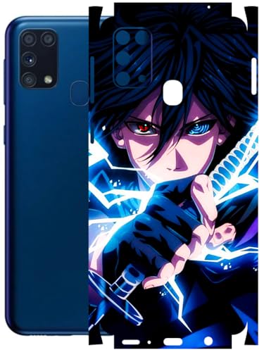 Image of AtOdds - Full Body Back Screen Guard Protector Film - Lamination Wrap Skin Sticker Compatible with Samsung Galaxy M31 | Scratchproof Matte Finish (Anime 42)