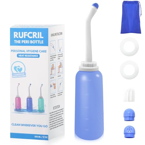 RUFCRIL Po Dusche, Peri Flasche, TPE-Material für 100 ℃ Widerstand 500...