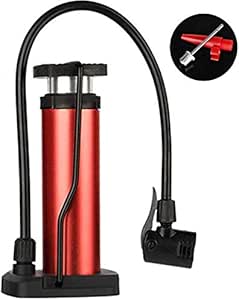 Keenso Fahrrad Fußpumpe 45 Cm - Mini Standpumpe Für Alle Ventile