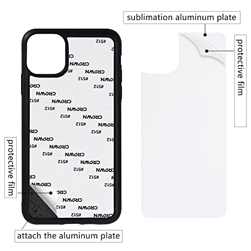 Maikesub 5 Pcs Sublimation Phone Case For Iphone 11 Pro 5.8 Inch Sublimation Blanks Printable Blank Phone Cases Customized Phone Covers For Diy Soft Rubber Protective Shockproof Slim Case Anti-Slip #TOP2