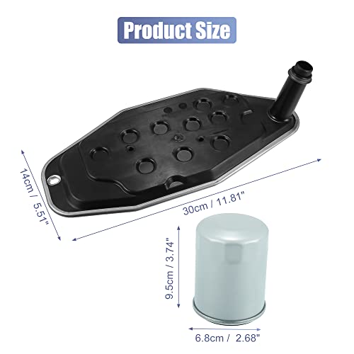 X AUTOHAUX 1 Set 45RFE 545RFE 65RFE 66RFE 68RFE Transmission Filter Oil Pan Gasket Kit for Dodge Durango 1999-2002 5013470AA Transmission Valve Pan - Thumbnail 7