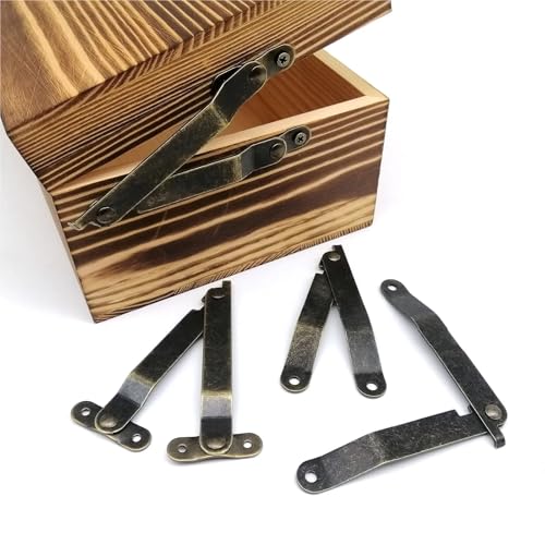 Charnière de support de couvercle limiteur d'ouverture pour coffret bois - 2