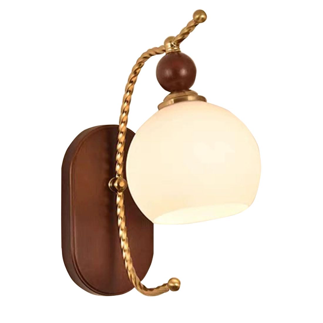 HUAYUSEDF Industrial Wall Lights Glass Flower Shaped Modern Bedside Sconce E27 Base Vintage Lamps for Bedroom, Living Room, Hallways, Dining, Entryway (Pumpkin Shape)(Flat-Rimmed Shape)