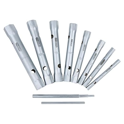 KS Tools 518.0900 CLASSIC Rohrsteckschlüssel-Satz, 10-tlg., 6x7-20x22mm
