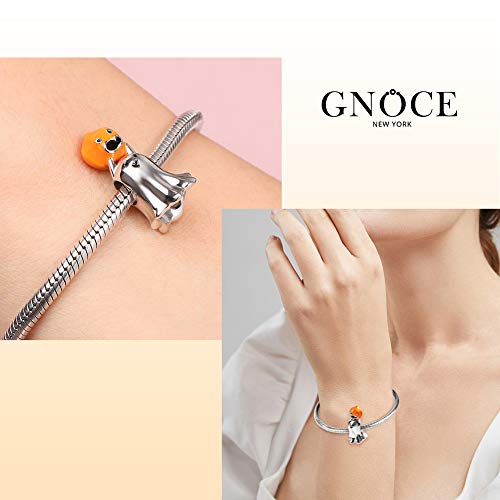 Image of GNOCE Witch Cauldron Pendant Charm,S925 Sterling Silver with Ruby Gemstones Dangle Charms Bead For Bracelets /Necklace Jewelry Gift For Women Girls Wife Daughter