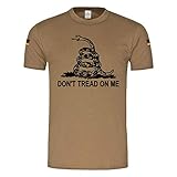 Design/Druck aus Deutschland BW Tropen Gadsden Flag Dont Tread ON ME US Army Klapperschlange Amerika #18702, Größe:M, Farbe:Khaki