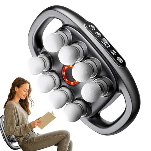 Body Massage Device, Electric Handheld Massager, Muscle Massager with Adjustable Speed, Ergonomic...