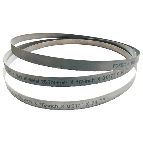 FOXBC Lames de scie à ruban, 733 x 13 x 0,45 mm, 24 dents par pouce, M42, en acier