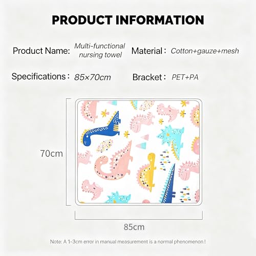 Image of Sunkizzrs Cotton 360 Nursing Covers for Breastfeeding -Feeding Cover Breastfeeding Mother -Feeding Covers for Nursing Mom -Feeding Scarf Breastfeeding with Mosquito Net for Baby Stroller
