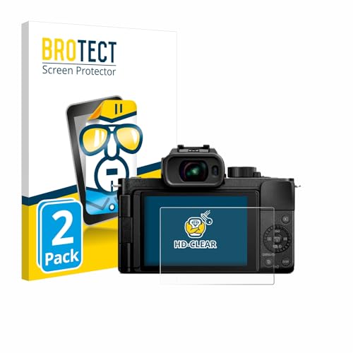 brotect 2-Pack Screen Protector compatible with Panasonic Lumix DC-G100D - HD-Clear Protection Film
