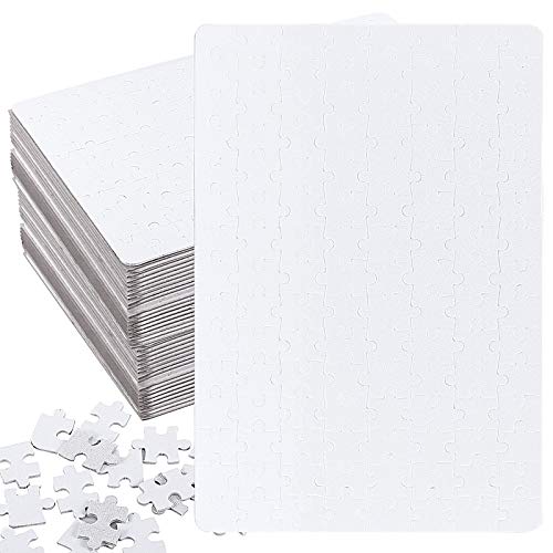 HAKZEON 45 Sets 120 Pcs 8 x 11 Inch Blank Sublimation Jigsaw PuzzlesHeat Press Transfer Sublimation Puzzle Blanks for DIY Projects Make Your Own Puzzles for Weddings Decoration Families Activities