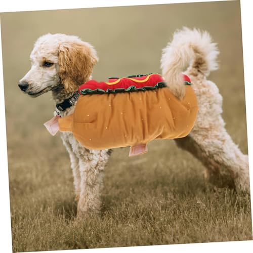 Disfraz Hot Dog divertido para perros talla M miniatura 4