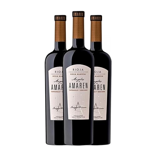 Amaren Ángeles Rioja Crianza 75 cl Vino tinto (Caja de 3 Botellas de 75 cl)