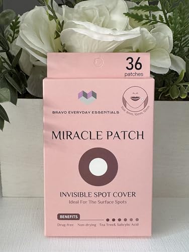 Pimple Patch, 36 Invisible Spot Covers with Tea Tree & Salicylic Acid, Drug-free, Non-drying