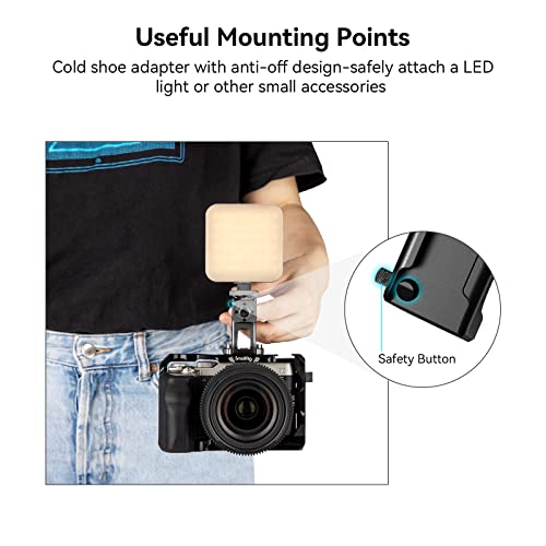 Image of SMALLRIG Mini Top Handle for Lightweight Vlogging Cameras with 1 /4 inch-20 Screws - HTS2756