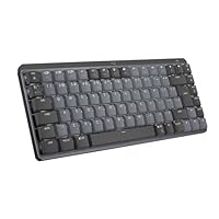 Logitech MX Mechanical Mini Tastiera Retroilluminata Wireless, Bluetooth, USB-C, Layout QWERTY US...