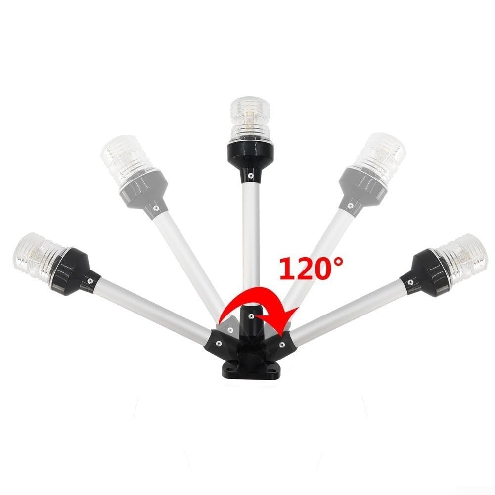 LED Pieghevole 180° per Barca 30cm Nero LED Pieghevole 180°