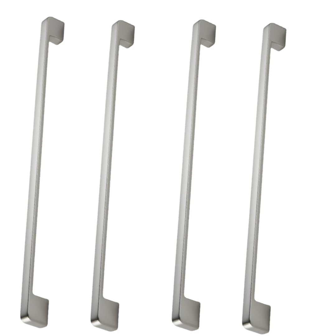 NLQCSXWEP Zinc Alloy Cabinet Bow Handle, Zinc Alloy Furniture Handles Pack of 4 Multiple Finishes 96-320mm(320mm Brushed)