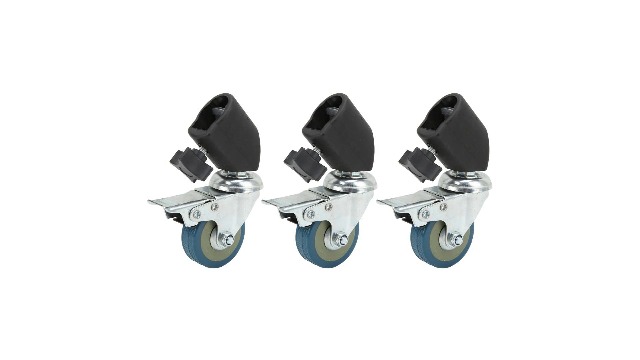 Image of C Stand Casters,Tripod Wheels Photography Caster Wheel Set for Light Stand Other Photography Equipment 3pcs 22mm Swivel Caster Wheels Set for Photography Light Photo Video